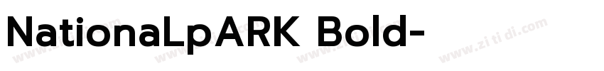 NationaLpARK Bold字体转换